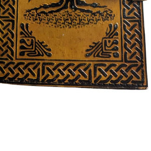 Tree Of Life Embossed  leather journal Book 120 pages unlined Metal Latch 5 x 7
